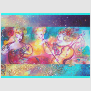 HARMONY TRIO MUSIC CONCERT Watercolor Tissue Paper