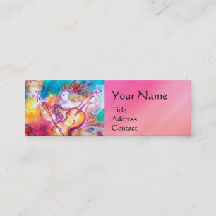 HARMONY TRIO MUSIC SPRING CONCERT ,Pink Mini Business Card