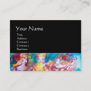 HARMONY TRIO SPRING CONCERT,black, pearl paper Business Card