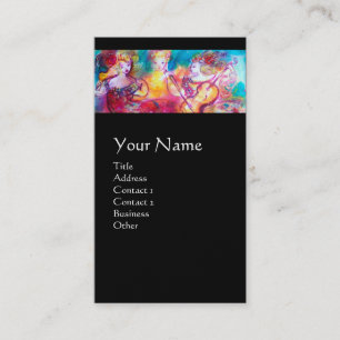 HARMONY TRIO SPRING CONCERT MONOGRAM ,Black Pearl Business Card