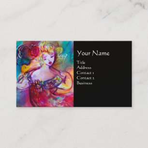 HARMONY TRIO SPRING CONCERT MONOGRAM ,Black Pearl Business Card