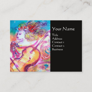 HARMONY TRIO SPRING CONCERT MONOGRAM ,Black Pink Business Card