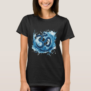 Harmony Unleashed The Energetic Om Wave  T-Shirt
