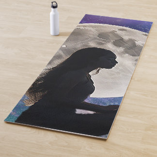 Harmony's Lunar Serenity: Daughter of the Mystic Yoga Mat