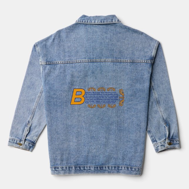 Harmony's Wind Denim Jacket (Back)