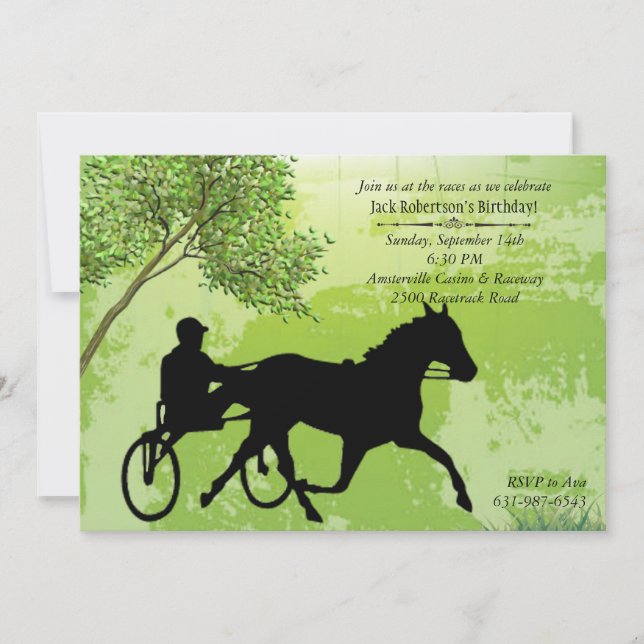Harness Race Invitation (Front)