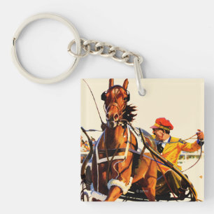 Harness Race Keychain