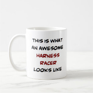 harness racer, awesome coffee mug