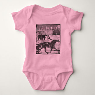 Harness Racing Grunge Baby Bodysuit