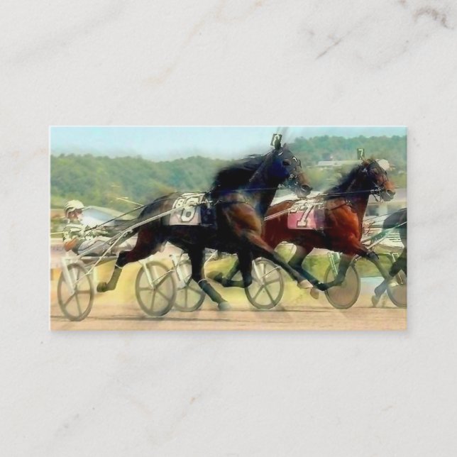Harness Racing Trainer Business Cards (Front)