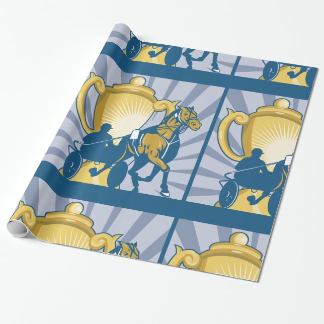 Harness Racing Wrapping Paper (Unrolled)