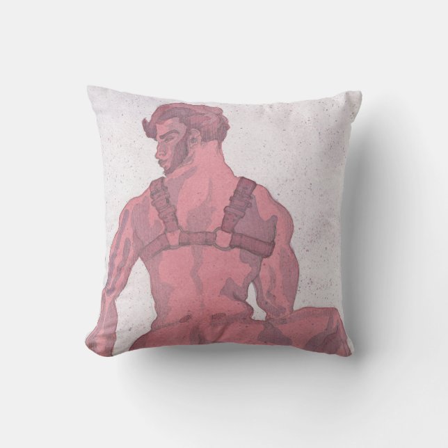 Harnessed Pillow. Throw Pillow (Front)