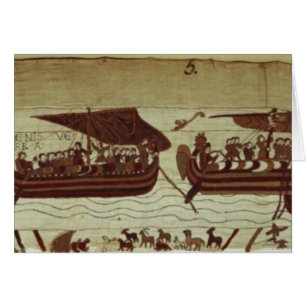 Harold crosses the Channel with sails full of