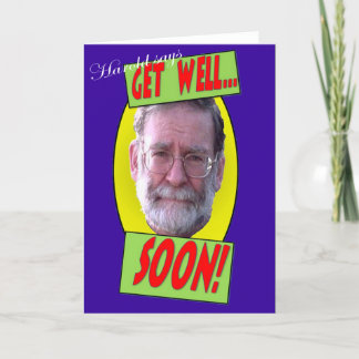 Harold says 'Get well soon' Card
