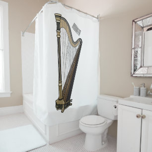 Harp cartoon illustration 