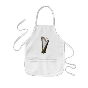 Harp cartoon illustration kids apron