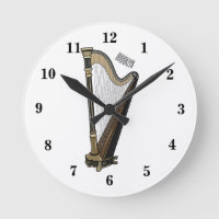Harp cartoon illustration