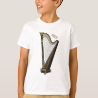 Harp cartoon illustration 