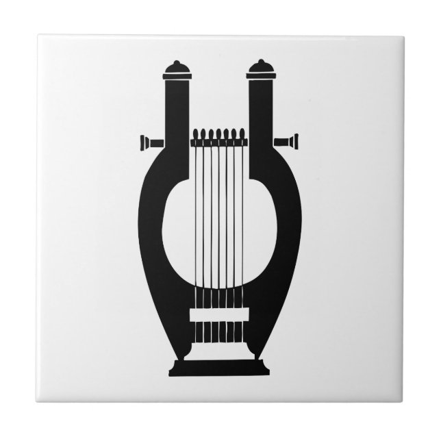 Harp, Greek relief design Tile (Front)