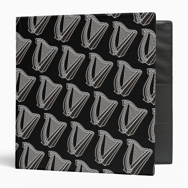 Harp Icon Background Binder (Front/Inside)