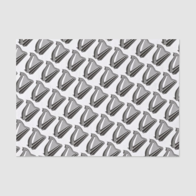 Harp Icon Background Tissue Paper (Front)