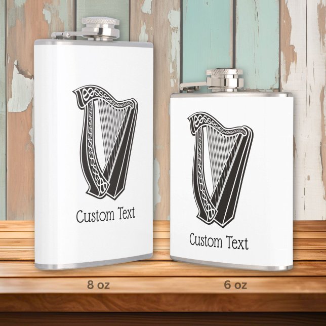 Harp Icon Hip Flask (Creator Uploaded)