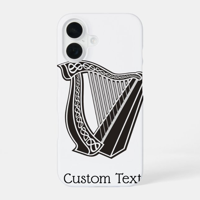Harp Icon iPhone 16 Case (Back)