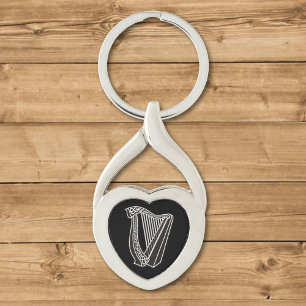 Harp Icon Keychain