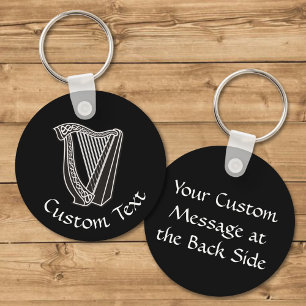 Harp Icon Keychain