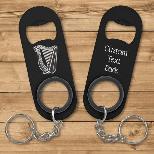 Harp Icon Keychain Bottle Opener