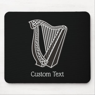 Harp Icon Mouse Pad