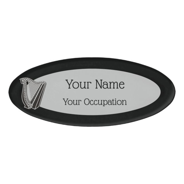 Harp Icon Name Tag (Front)