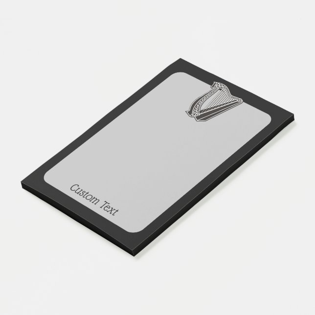 Harp Icon Post-it Notes (Angled)