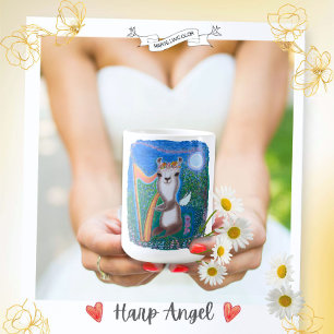 Harp Moon Angel Coffee Mug