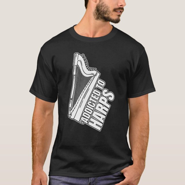 Harp Music Instrument Player Beginner Lesson 6 T-Shirt (Front)