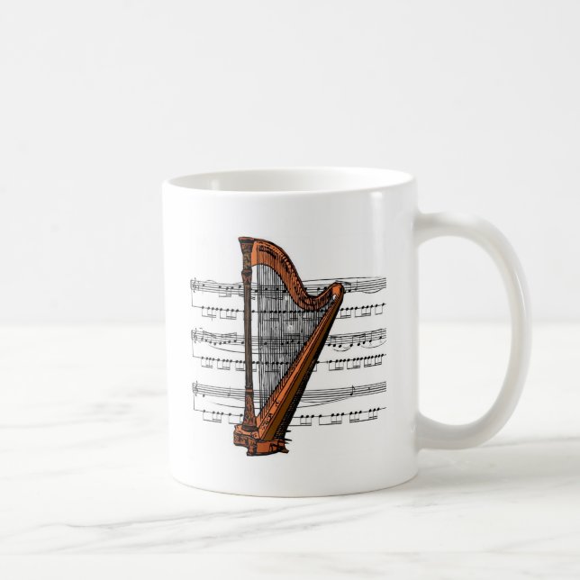 Harp musical 02 B Coffee Mug (Right)