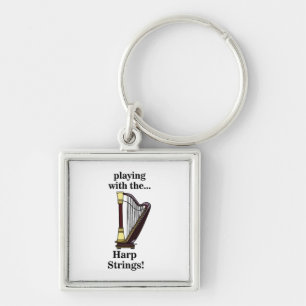 Harp Musical Instrument Harp Keychain