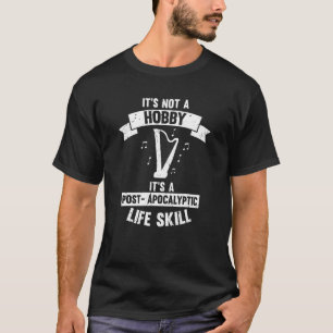 Harp Player For Harp Musician And Harp Girl Design T-Shirt