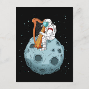 Harp Player Gifts Girls Harpist Gift Women Harp Postcard