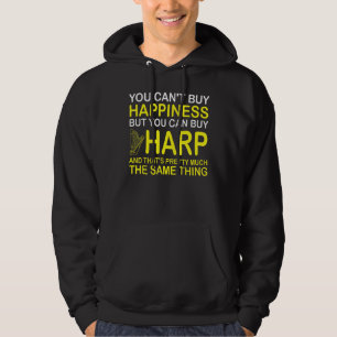 Harp Player Harpist Orchestra Harp Girl Instrument Hoodie