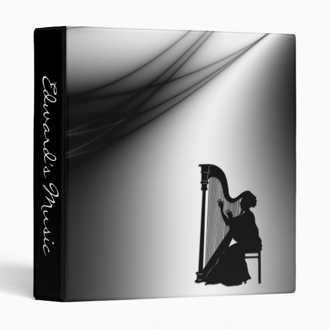 Harp Player Personal Music Binder (Front/Spine)