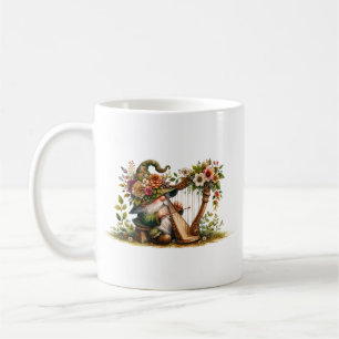 Harp Playing Garden Gnome Coffee Mug