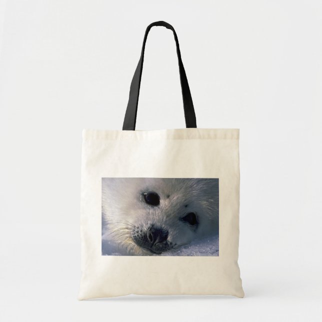 Harp seal pup tote bag (Front)