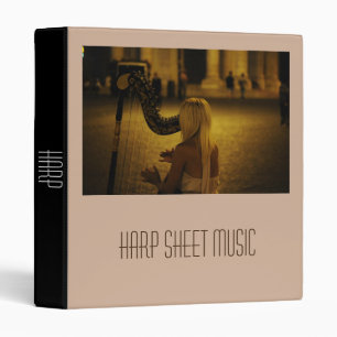 Harp Sheet Music student folder Binder
