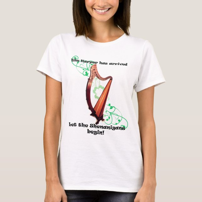 Harp Shenanigans T-Shirt (Front)
