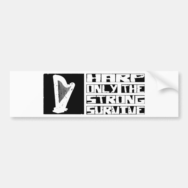 Harp Survive Bumper Sticker (Front)