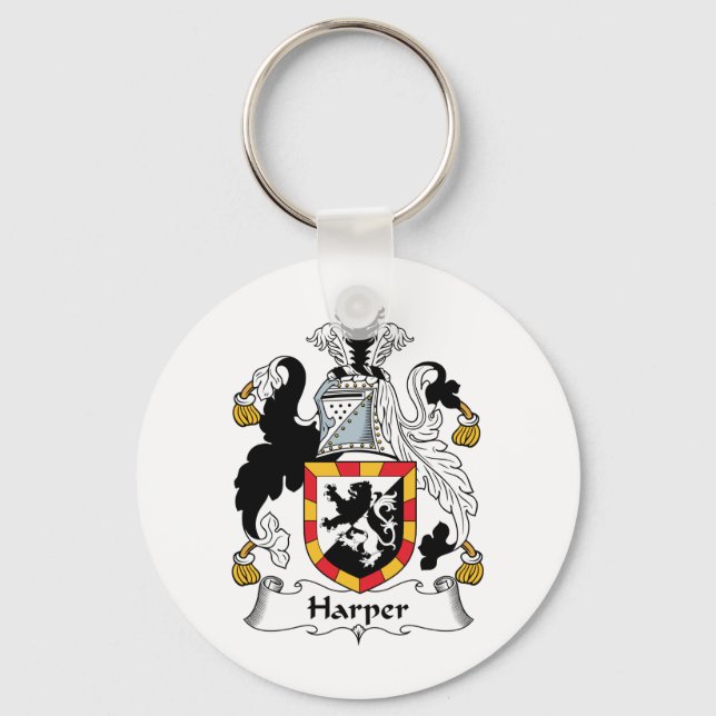Harper Family Crest Keychain (Front)
