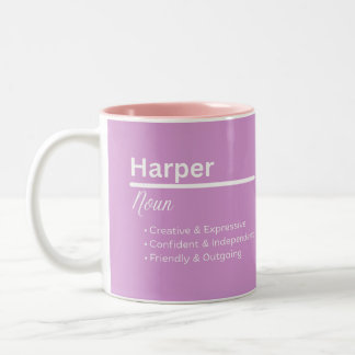 Harper Girl Name Definition Mug Personalized Gift