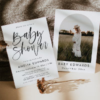 HARPER modern baby shower invitation