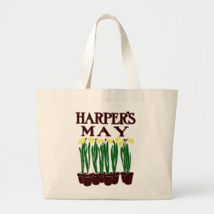 Harper's 1899 Edward Penfield Daffodils Large Tote Bag